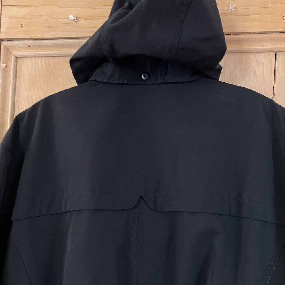 Vince Camuto Womens Removable Hood NO BELT Rain Jacket Size 3X Black SP NWOT - Picture 11 of 12